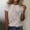 Beige, variant on Summer Ladies T Shirts Green Short Sleeve Plus Size Womens Tops Floral Work Crew Neck Vintage Tops