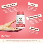 MaryRuth's Cranberry D-Mannose Gummies USDA Organic 500mg Cranberry Extract Urinary Health Vegan Adults Ages 18+, 60 Count