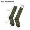 thumbnail image 2 of Sikiie Green Camouflage Skull Knee Socks, High Socks Long Stretchy Sock Women Knee High Stocking, Long Socks for Women, 2 of 6