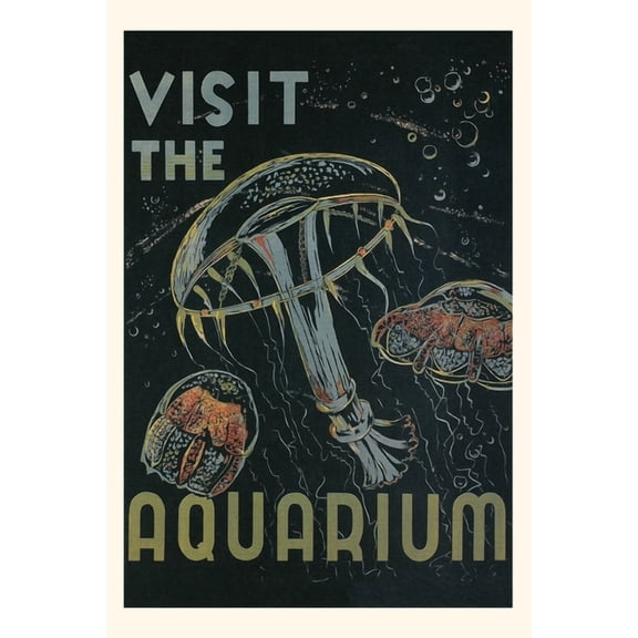 Pocket Sized - Found Image Press Journals: Vintage Journal Visit the Aquarium Poster (Paperback)