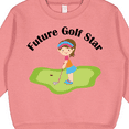 thumbnail image 3 of Inktastic Future Golf Star Girls Golfing Toddler Sweatshirt, 3 of 4