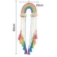 thumbnail image 2 of Trayknick Vibrant Rainbow Decor for Kids Room Boho Rainbow Macrame Wall Hanging with Tassels Hand Woven Clip Holder for Home Decoration Colorful for Kids, 2 of 8