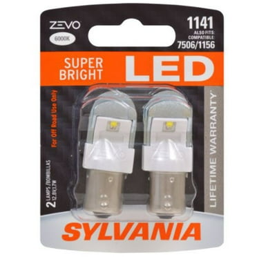 Sylvania ZEVO 1141 White LED Mini Auto Bulbs for Reverse Lights (2 Pack)
