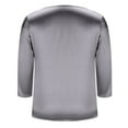 thumbnail image 6 of HNMKIU Casual T Shirt Soft Everyday Basic Tee Comfortable Breathable Top For Ladies Grey,XL, 6 of 8