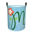 thumbnail image 2 of YFYANG Waterproof Laundry Hamper, Blue Flower Art Laundry Basket Oxford Fabric with Handle Foldable, M, 2 of 8