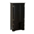 thumbnail image 5 of TMS Contemporary Four Door Vertical Wall Cabinet with Shelves, Black, 5 of 6