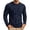 Navy, variant on JIAYUE Men's T Shirt Loose Fit Casual Fashionable Round Neck Casual Long Sleeve Tees Everyday Soft Lightweight Breathable For Outdoor Workout And Sport Cozy Wear