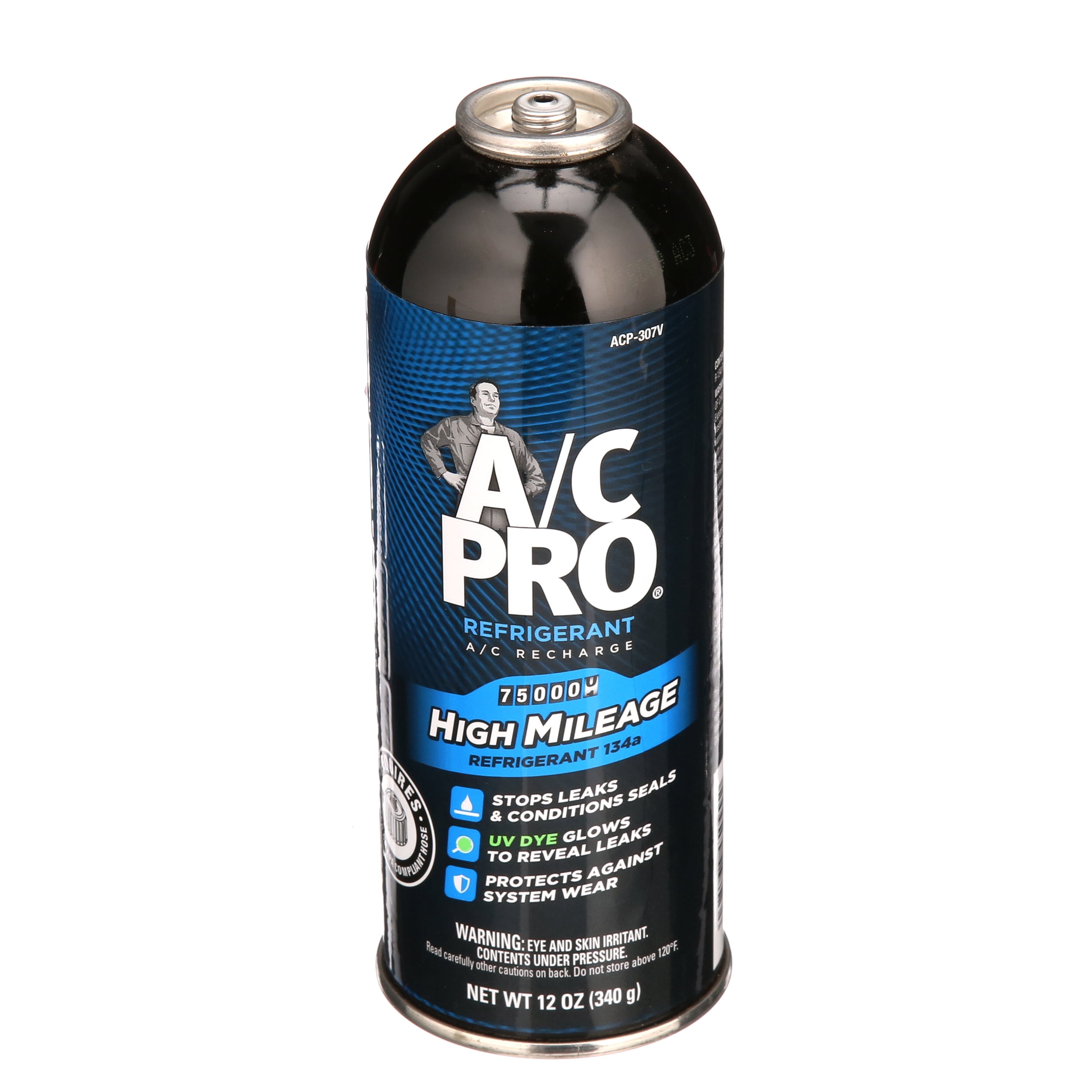 A/C Pro High Mileage Car AC 134a, 12 fl oz - Walmart.com