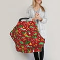 thumbnail image 3 of Haiem X-mas and New Year Baby Nursing Cover & Nursing Poncho - Multi Use Cover for Baby Car Seat Canopy, Stroller Cover, 360°Full Privacy Breastfeeding Coverage, 3 of 9