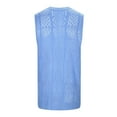 thumbnail image 5 of Bcfgryg Men's Knitted Hollowed Out Vest Crew Neck Sleeveless Men's Vest, 5 of 5