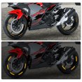 thumbnail image 3 of Unique Bargains 16''-17' Reflective Wheel Rim Stickers Decal for Motorcycle Wheels Car Bicycle Night Reflective Universal Orange 12pcs, 3 of 7
