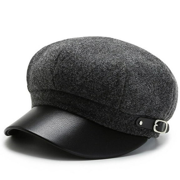 CoCopeanut Sun Casual Military Caps Woman Woollen Cloth Beret Flat Hats Captain Cap Trucker Vintage Black Sport Dad Bone Male Women's Hat