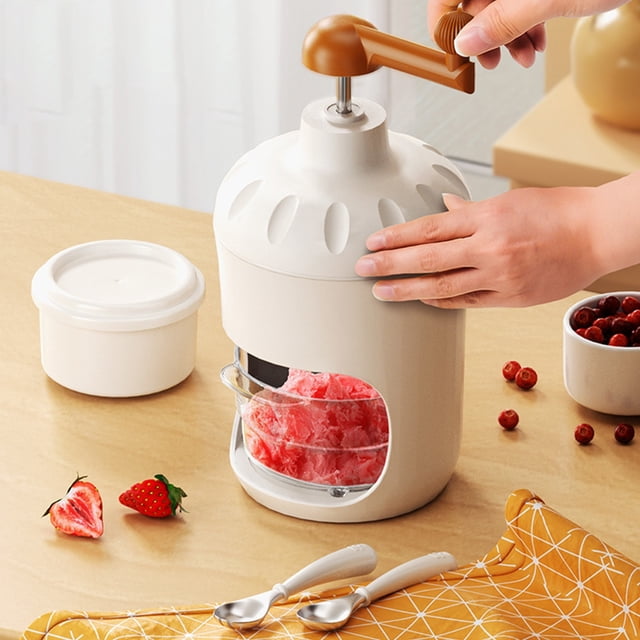 Shaved Ice Machine for Home,Hand Shaved Ice Maker,Ice Shaver and Snow Cone Machine,Portable Ice Crusher and Shaved Ice Machine,Manual Shaved Ice Machine,Protable Small Slushie Machine,with Ice Trays