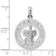 thumbnail image 4 of Sterling Silver Polished Turks And Caicos Circle W/Turtle Pendant(Length 25) - Jbsp, 4 of 5