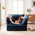 thumbnail image 3 of Slipcovered Chenille Armchairs | With Cascading Hem and Detailed Stitching | Natural and Sophisticated Feel, 3 of 5