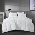 thumbnail image 1 of Puredown® Medium Weight White Goose Down and Feather Comforter, White, Machine Washable, King Size, 1 of 5