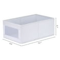 thumbnail image 4 of Unique Bargains Fabric Storage Cube Storage Bin Storage Basket Light Grey 16.2*9.5*6.7in, 4 of 7