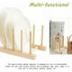 thumbnail image 5 of Soporte de madera de bambú que ahorra espacio, fácil de limpiar y almacenamiento multiusos para la cocina del hogar (2 piezas), 5 of 5