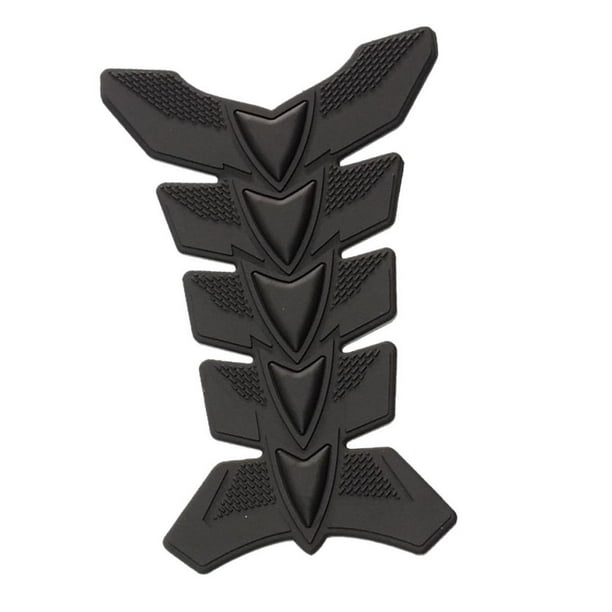 Pegatinas protectoras de goma 3D para tanque de combustible de motocicleta, universales y modificadas. Negro