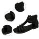 thumbnail image 5 of WILLBEST Sandalias De Mujer De Moda De Verano Para Mujer, Sandalias De Cuero Con Punta Abierta Y Cremallera Trasera, Zapatos Cómodos, 5 of 9