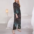 thumbnail image 3 of Lsque Dreamcatcher Pattern Long Sleeve Pajama Set for Women - Soft 2-Piece Sleepwear and Loungewear Set with Pockets, Comfy Nightwear-Large, 3 of 7