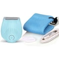 thumbnail image 3 of Electric Shaver for Women Blade Rotary Razor Hair Remover for Arms, Legs and Underarms Rechargeable Portable and Safe Wet and Dry Use blue, 3 of 5