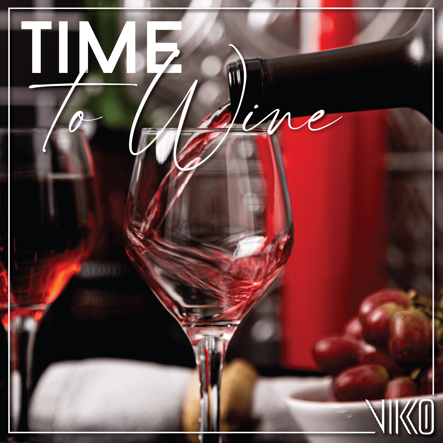 Vikko Small Wine Glasses, 8.75 Ounce | Perfect for Parties, Weddings, and Everyday  Thick and Durable Construction  Set of 6 Dishwasher Safe Wine Glasses