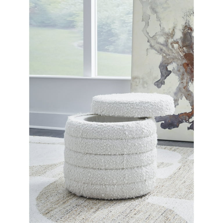Duntler Storage Ottoman - Ivory Duntler Storage Ottoman - Ivory