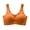 Orange, variant on Sports Bras For Women Yoga Sports Brassiere - Deep V Neck Vest Bralette Wireless Seamless Support Style Nylon & Spandex S Womens Bras