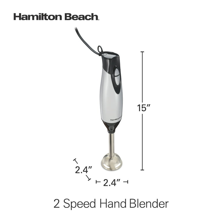 Hamilton Beach 2-Speed Hand Blender with Whisk Attachment, New