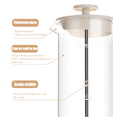 thumbnail image 4 of Portable French Press with Manual Milk Frother, for Coffee, Milk Tea & Lattes, Thickened Glass with Measuring Lines, Reinforced Filter Spring (Breast pump + cup brush), 4 of 10