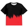 thumbnail image 4 of JAJAHO Mens Short Sleeve T Shirt Plus Size Loose Fit Fashion Casual 3D Printed Crew Neck Color Block T-Shirts Graphic Tee Trendy Tops, 4 of 5
