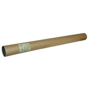 Earth Hugger Recycled Brown Mailing Tubes with Caps, 2 inches x 24 inches, 12 Pack
