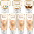 thumbnail image 1 of Vasos de papel para aperitivos, fiestas de baloncesto, 48 unidades, 1 of 6
