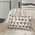 thumbnail image 4 of Plush Throw Pillow Covers, Glasses Cornish Rex Cute Cat Pillow Cases with Invisible Zipper, Breathable Microfiber Pillow Cases Standard Size for Sleeping Bedroom Sofa Living Room 16x24, 4 of 5
