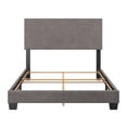 thumbnail image 3 of CorLiving Celeste Modern Upholstered Adult Full Size Bed Frame with Headboard, Box Spring Required, Grey, 3 of 7