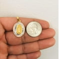 thumbnail image 4 of 14K Gold Filled Virgen de Guadalupe Diamond Cut Necklace 26x18mm, Valentino Link Chain 20" / Cadena y Dije de la Virgen de Guadalupe, 4 of 5