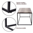 thumbnail image 5 of Mesa Recibidor Industrial Moderna con Cubierta MDF madera y Estructura Metálica |  EKE, 5 of 5