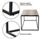 thumbnail image 5 of Mesa de Centro Moderna Industrial 100×50×47 cm | Estructura Metálica y Cubierta MDF Color Nogal – EKE, 5 of 7