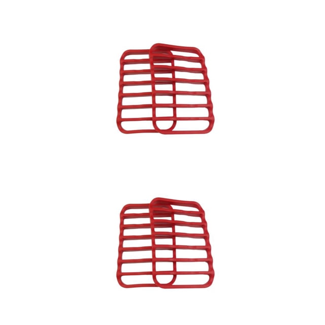 Billuyoard Rejilla para asado de silicona, 2 uds., resistente a altas temperaturas y antiadherente, duradera, color rojo rojo 2Conjunto