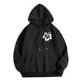 thumbnail image 3 of Juniors Teen Girls Letter Print Drawstring Graphic hoodie Cozy Outdoor Hoodie Cotton Lounge Lightweight Sweatshirt Women Clearance, 3 of 6
