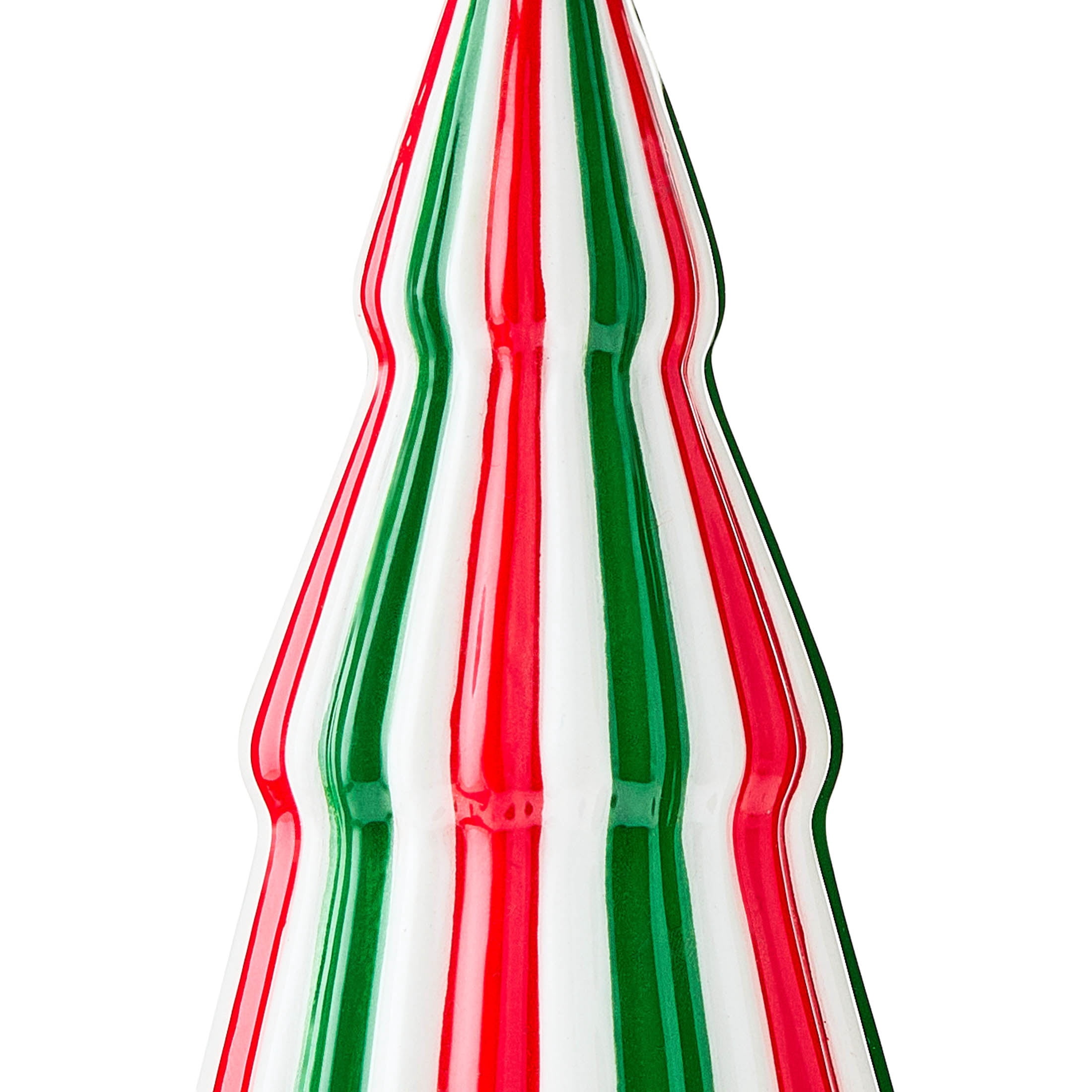 Red/White/Green Ceramic Tree Christmas Ornament, 5", by Holiday Time