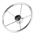 thumbnail image 2 of Spoke Steering Wheel,13‑1/2 Inch 5‑Spoke Vessel Boat Steering Wheel Steel Steering Wheel Next-Gen Design, 2 of 5