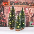 thumbnail image 4 of Juego De 3 Rboles De Agujas De Pino Con Luces Y Escena De Nieve Navidea, Incluye Rboles De 4, 6 Y 8 Pulgadas, Tira Led, Funciona Con Pilas, Para Decoraciones Navideas, Decoracin De, UKHBMC, 4 of 6