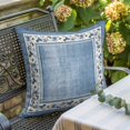 thumbnail image 6 of Throw Pillow Covers, Blue Spring Floral 16x16 Pillow Covers for Couch/Sofa/Bed, Vintage Elegant Summer Botanical Decorative Square Linen Cushion Pillowcase for Home Decor, 6 of 9