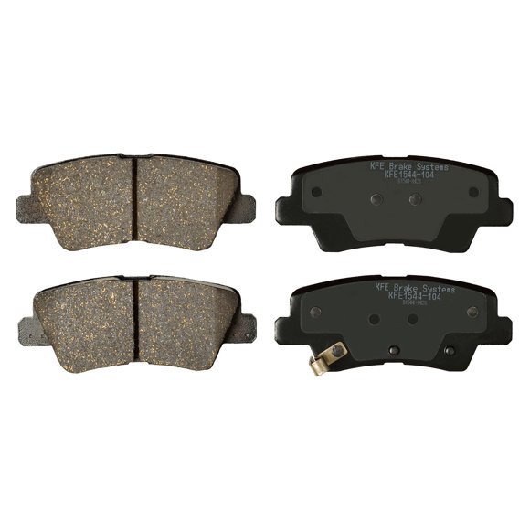 KFE KFE1544-104 Ultra Quiet Advanced Premium Ceramic Brake Pad REAR Set Compatible With: 2011-2016 Hyundai Elantra, 2012-2017 Accent Rear Disc; 2012-2017 Kia Rio