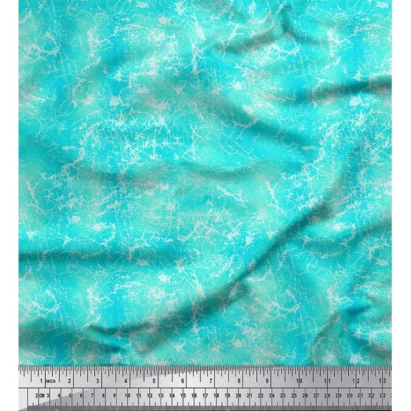 Soimoi Cotton Duck Fabric Ombre Tie & Dye Texture Printed Fabric 1 Yard 42 Inch Wide