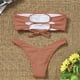 thumbnail image 3 of WILLBEST Traje de Baño de Dos Piezas Para Mujer, Bikini Con Cintura Alta, Control de Barriga, Traje de Baño, Tankinis, Conjunto de Trajes de Baño, Conjunto de Tankinis, 3 of 4