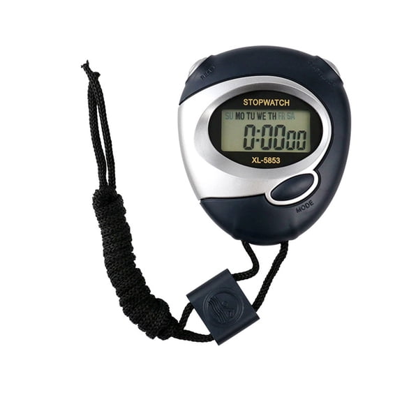 Solid Waterproof Electronic Stopwatches With Large LCD Display Single Memory Function Timers For Sports Training Timing