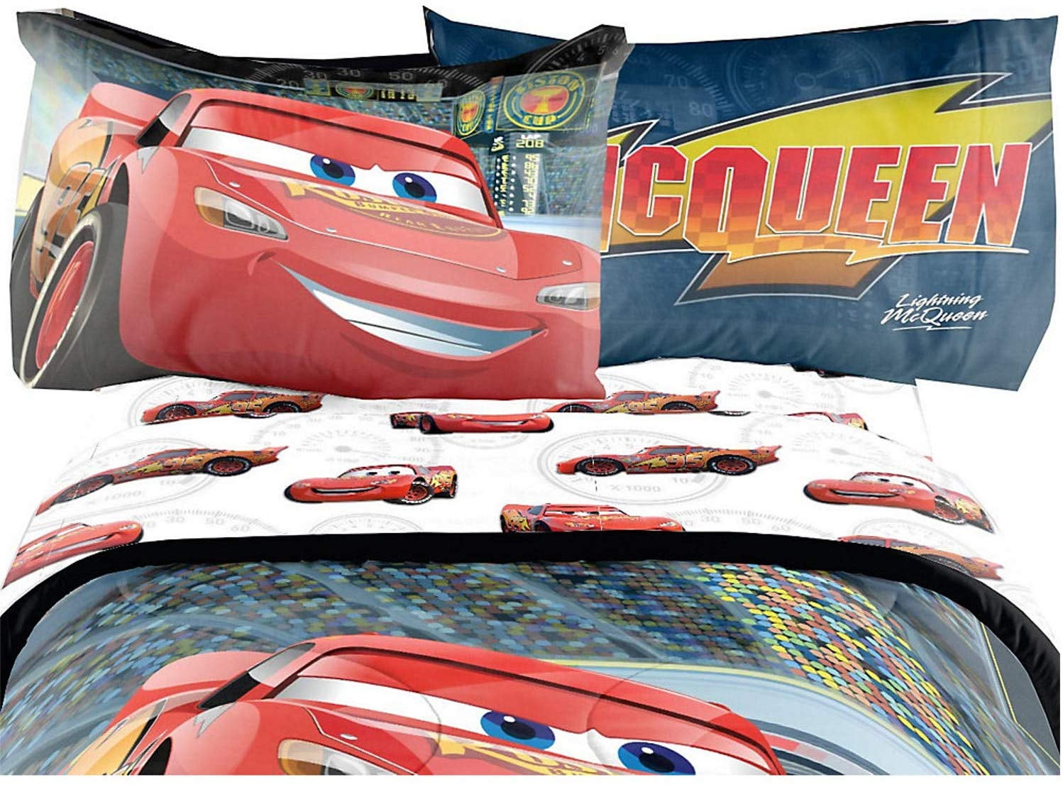 Disney Cars-3 Full Sheet Set Kids Bedding Sheet 3 Piece Set [Multi ...